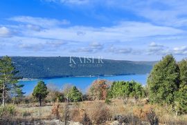 Istra, Labin - građevinsko zemljište s pogledom na more, 1200 m2, Labin, Terreno