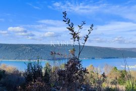 Istra, Labin - građevinsko zemljište s pogledom na more, 1200 m2, Labin, Terreno