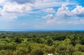 Istra, Višnjan, kuća s bazenom i predivnim pogledom na more, Višnjan, Casa