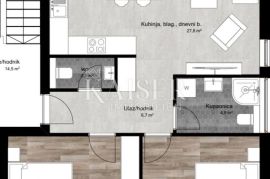 Istra, Poreč - novogradnja, stan 72 m2 na prvom katu sa dvije terase, Poreč, Flat