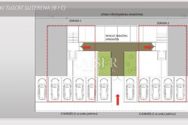 Rabac - građevinsko zemljište s projektom za 3 stambene zgrade, Labin, أرض