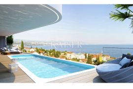 Opatija - penthouse 348 m2, otvoreni pogled na more, Opatija, Stan