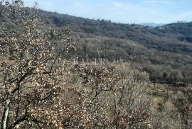 Brseč, građevinsko zemljište s pogledom na more, Mošćenička Draga, أرض