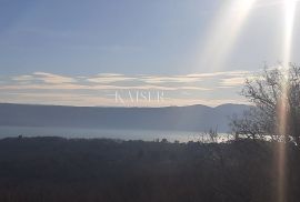 Brseč, građevinsko zemljište s pogledom na more, Mošćenička Draga, أرض