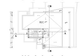 Lovran, zemljište sa projektom moderne kuće, pogled more, Lovran, Γη