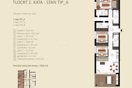 Istra, Novigrad - moderan stan s pogledom na more (B-2-L), Novigrad, Flat