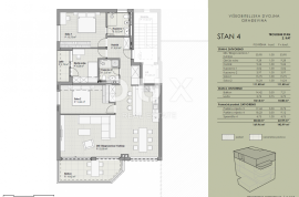 COSTABELLA, BIVIO, KANTRIDA- eksluzivan penthouse 129,54m2, 100m od mora, prekrasan pogled - STAN 4, Rijeka, Appartement