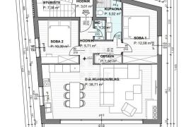 Krk, Stan, 93 m², 1. kat, pogled na more, novogradnja, Krk, Grad Krk, Krk, Appartement