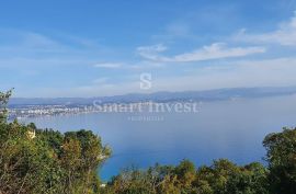 IČIĆI, građevinsko zemljište od 664 m2 s prekrasnim pogledom na more, Opatija - Okolica, Terreno