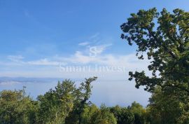 IČIĆI, građevinsko zemljište od 664 m2 s prekrasnim pogledom na more, Opatija - Okolica, Terreno