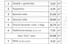 Stan Prodaja stanova u novom modernom projektu, Pula, A11, Pula, Daire