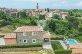 Istra, Momjan- predivna villa sa bazenom u izgradnji!, Buje, House