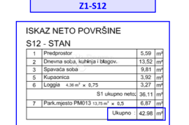 Z1/S12, NOVO IDEALNO ZA OBITELJI, Pula, Kвартира