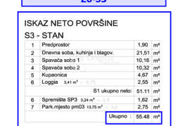 Z7/S3, NOVO POSLOVNO STAMBENI KOMPLEX VELI VRH - stan, Pula, Daire