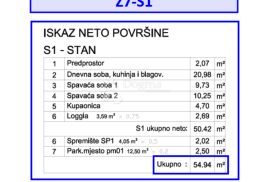 Z7/S1, NOVO STAN IDEALAN ZA PAROVE, Pula, Daire