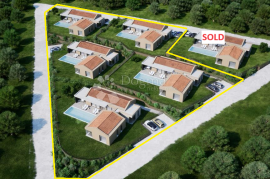 KOMPLEKS ZEMLJIŠTA ZA INVESTICIJU U BUJAMA SA PROJEKTOM ZA 5 VILA S POGLEDOM, Buje, Terrain