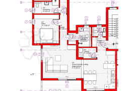 TRIBUNJ- 2.KAT U NOVOGRADNJI 250M OD MORA S POGLEDOM, Vodice, Διαμέρισμα