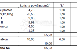 Mandre, Pag - Stan S4 u novogradnji, Pag, Appartment