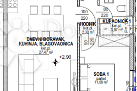 Povljana, Pag - Stan S3 u novogradnji, Povljana, Appartement