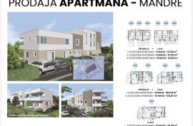 Dvosoban stan (S1) u novogradnji, 200m od mora, Mandre, Pag, Appartment