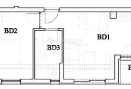 Novogradnja Štinjan Stan BD 1 KAT, Pula, Kвартира