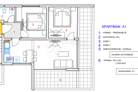 Novalja - Stan C-A1 u novogradnji, Novalja, Wohnung