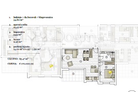 VODICE NOVI ODLIČAN STAN  NA DRUGOM KATU  S7 65,47  M2, Vodice, Wohnung