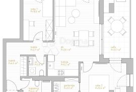 NOVOGRADNJA PREMIUM LIVING RIJEKA -  STAN 9.2 / 2S+DB, Rijeka, شقة