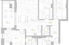 NOVOGRADNJA PREMIUM LIVING RIJEKA -  STAN 8.4 / 3S+DB, Rijeka, Appartment