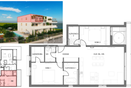 SLATINE – LUKSUZNA NOVOGRADNJA PENTHOUSE 2. KAT (A8), Trogir, Διαμέρισμα