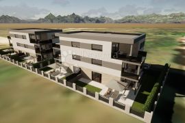 Penthouse - pogled more, Privlaka, شقة