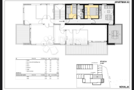 Otok Pag Novalja, novi stan 50,92m2, 2S+DB, 2.kat, Novalja, Διαμέρισμα