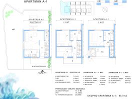 Apartman Novogradnja Novalja 107,24 m2, Novalja, Διαμέρισμα