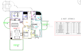 SEVID-NOVOGRADNJA SA ZAJEDNIČKIM BAZENOM 2.KAT  S3(G.Z.), Marina, Appartement