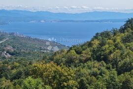 Opatija, Matulji građevinski teren sa pogledom na more i evidentiranom ruševinom, Matulji, Zemljište