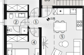 Atraktivan projekt novogradnje - 1. kat - pogled na more, Ližnjan, Daire