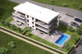 Malinska, prodaja, ekskluzivni apartman sa bazenom i spremištem 44 m², Malinska-Dubašnica, Διαμέρισμα