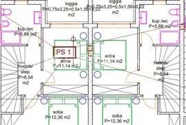 Istra, Ližnjan - duplex kuća s vrtom 70 m2, NKP 90 m2, dvoetažno - 900 m od mora, Ližnjan, Casa