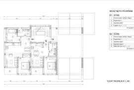 Pula, bliža okolica - dvosobni stan u prizemlju S1, s 19.25 m2 vrta, NKP 40.25 m2, Pula, Διαμέρισμα