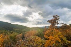 ISTRA, LABIN, RABAC - Građevinsko zemljište sa otvorenim pogledom na prirodu i u blizini mora, Labin, Γη