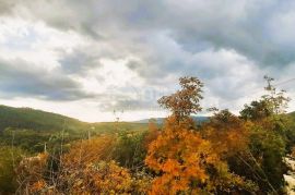 ISTRA, LABIN, RABAC - Građevinsko zemljište sa otvorenim pogledom na prirodu i u blizini mora, Labin, Γη