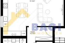 Tar 3-soban stan u Novogradnji na 1.katu 76,69m2, Poreč, Daire