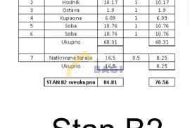 Tar 3-sobni stan u Novogradnji 76,56m2, Poreč, Wohnung