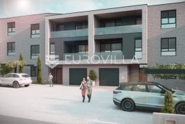 Pula, Valdebek, dvosoban stan s vrtom, novogradnja, 77,11 m2, Pula, Wohnung