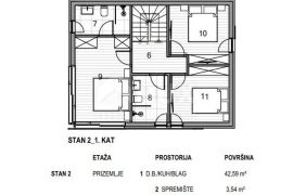 OTOK KRK, GRAD KRK - Dvoetažni apartman u novogradnji 106 m2, Krk, Flat