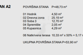 PRODAJA, STAN, LABIN, NOVOGRADNJA, 54 M2, Labin, Apartamento