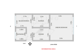 STAN, PRODAJA, ZAGREB, TREŠNJEVKA, VOLTINO, 75 m2, 3-SOBNI, Zagreb, Appartment