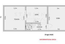 STAN, PRODAJA, ZAGREB, TREŠNJEVKA, VOLTINO, 75 m2, 3-SOBNI, Zagreb, Appartment