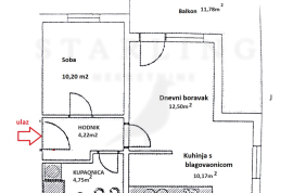 STAN, PRODAJA, ZAGREB, GRAČANI, 51 m2, 2-soban, Zagreb, Stan