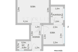 STAN, PRODAJA, ZAGREB, TREŠNJEVKA, VOLTINO, 53 m2, 3-SOBNI, Zagreb, Appartement